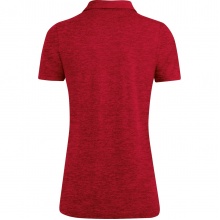 JAKO Sport/Freizeit Polo Premium Basics (Polyester-Stretch-Jersey) rot meliert Damen